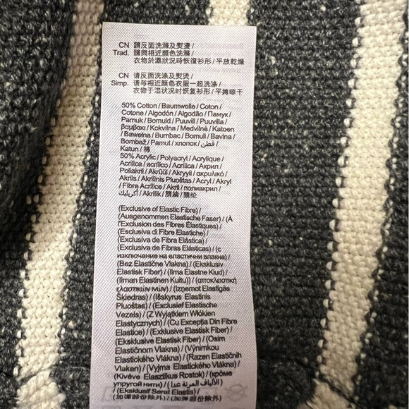 Esprit men’s striped gray pullover sweater L - Picture 4 of 6